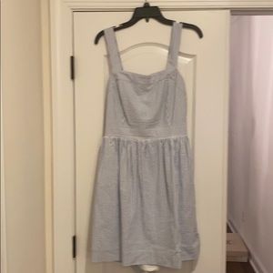 Jcrew NWT bow back seersucker dress